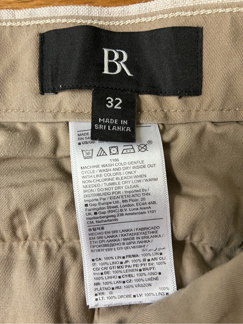 Men’s Linen Chino shorts Banana Republic - Picture 3 of 4